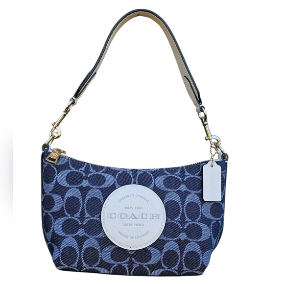 Coach Dempsey Shoulder Bag In Signature Jacquard With Patch C2825 - Picture 1 of 6